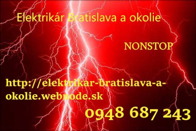 elektrikár Bratislava NONSTOP
